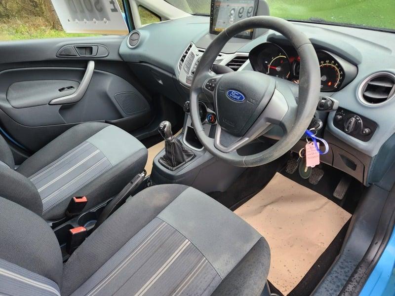 Front interior of a Ford Fiesta
