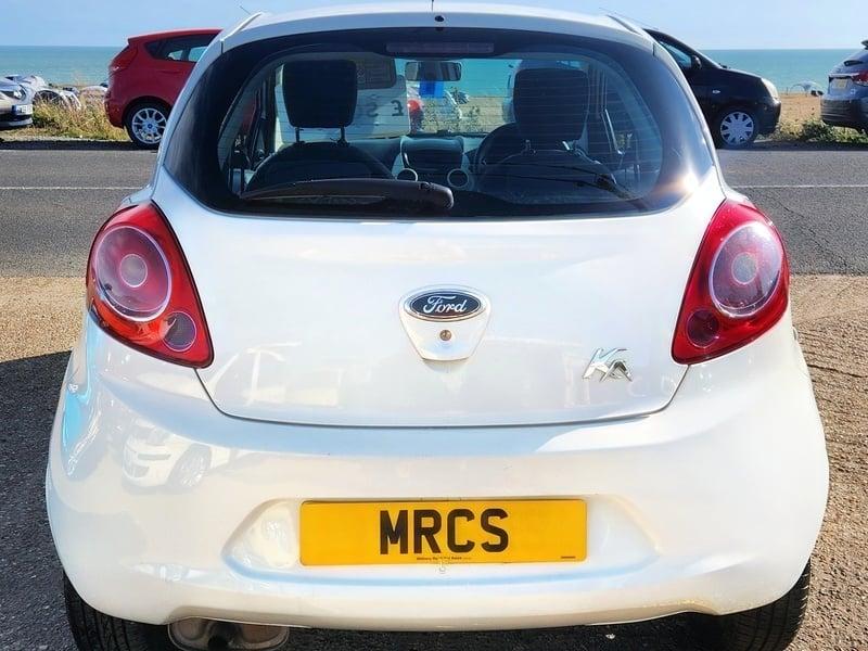 A Ford Ka Edge viewed from the outside back