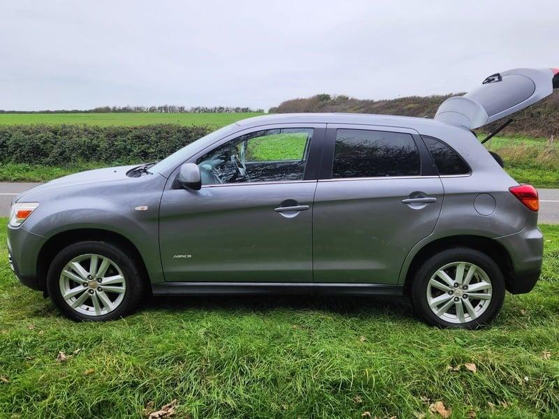 A grey Mitsubishi ASX viewed from the outside left
