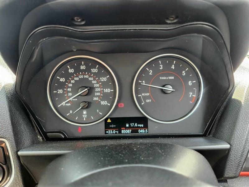 The instrument cluster of a BMW 1 Series 116i Sport