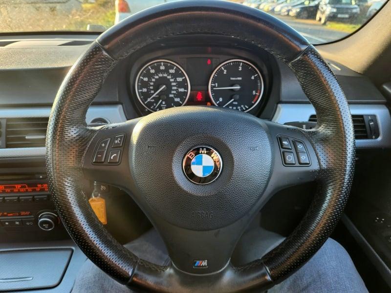 The steering wheel of a BMW 3 Series 320d M Sport