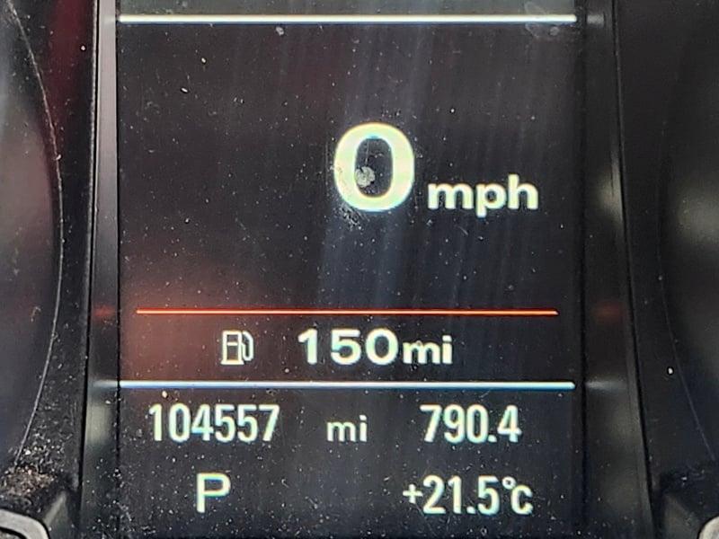 The odometer display of an Audi A5 Sportback