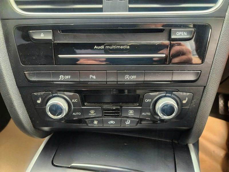 The center console of a grey Audi A5 Sportback