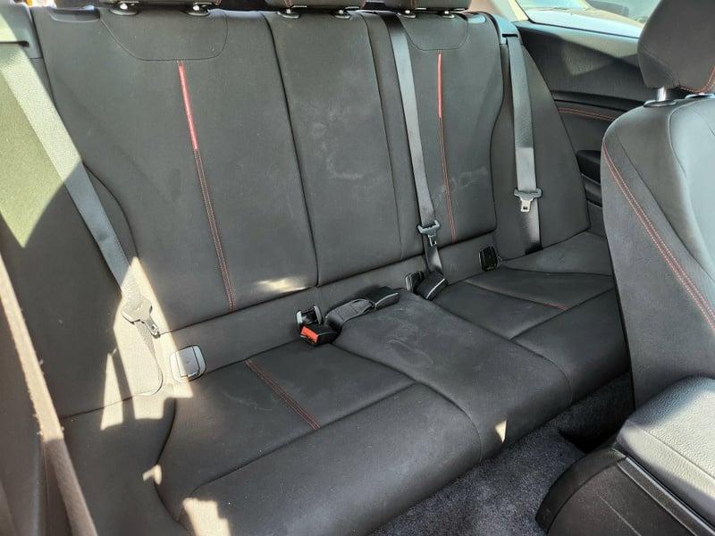 The back seats of a BMW 1 Series 116i Sport from the right