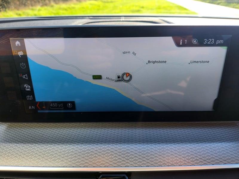 The satnav of a BMW 5 Series Touring 520d M Sport Auto