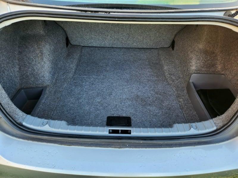 The boot of a BMW 3 Series 320d M Sport from behind