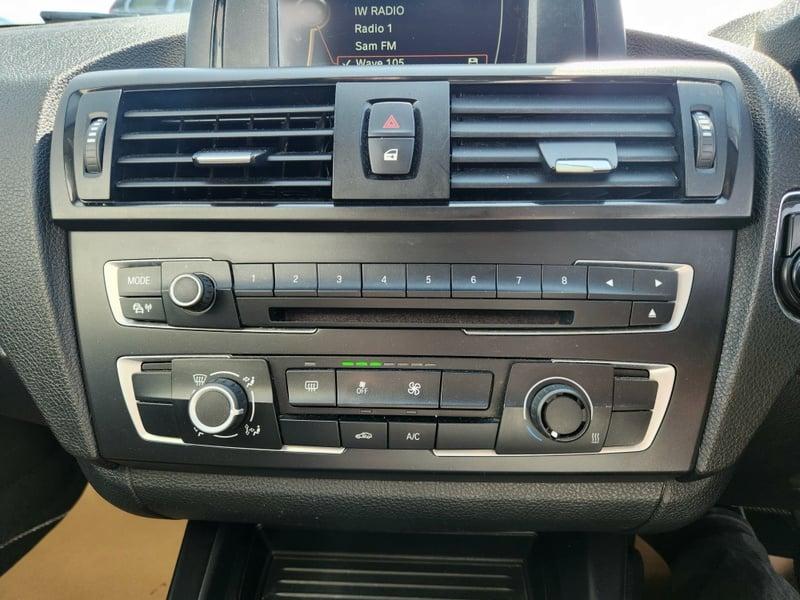 The center console of a BMW 1 Series 116i Sport