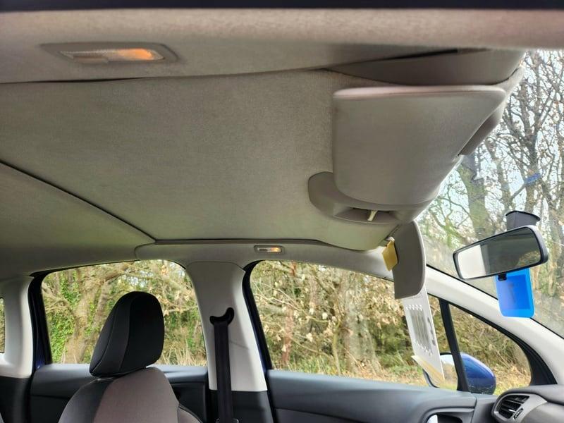 The roof panel concealing the extended windscreen of a Citroen C3 1.0 VTi VTR+