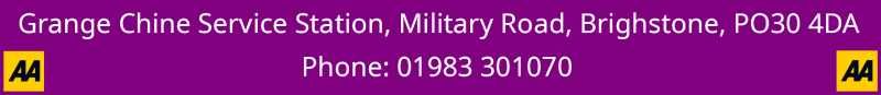 Military Road Car Sales Address and Phone Banner