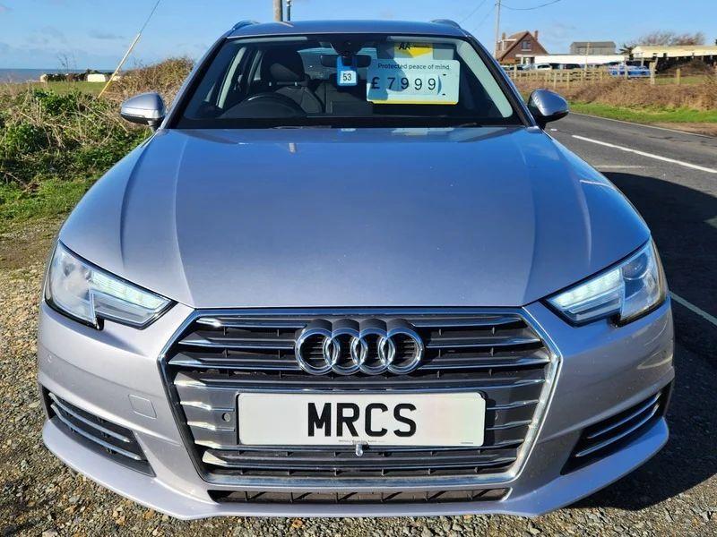 An Audi A4 Sport viewed from the front